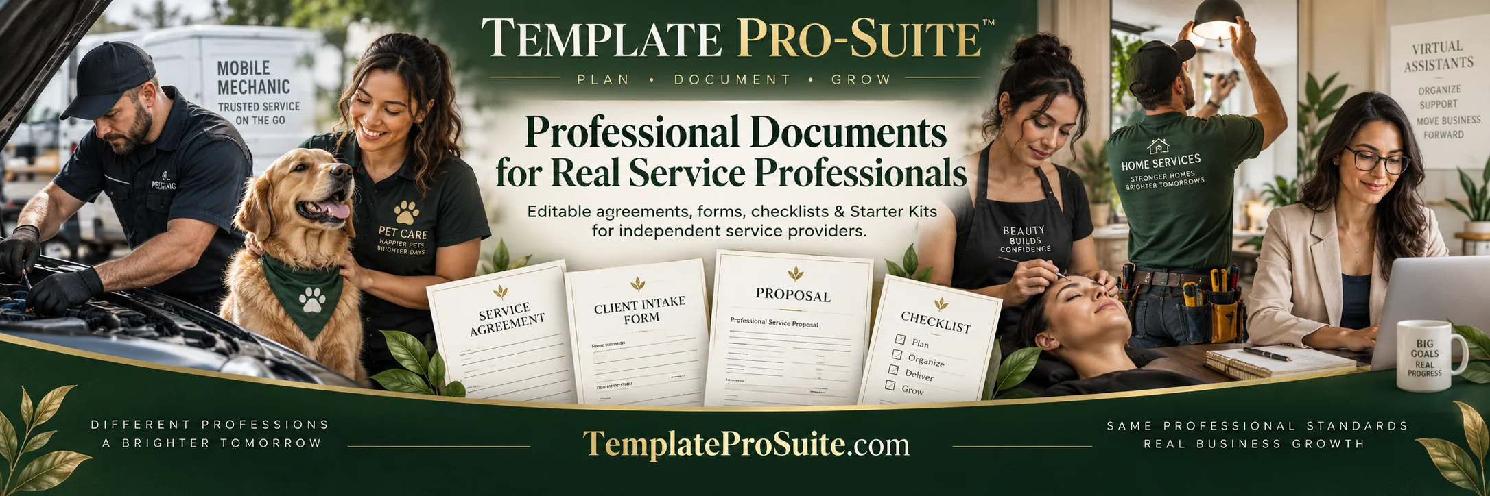 Template Pro-Suite professional agreements, forms, checklists and Starter Kits for service professionals